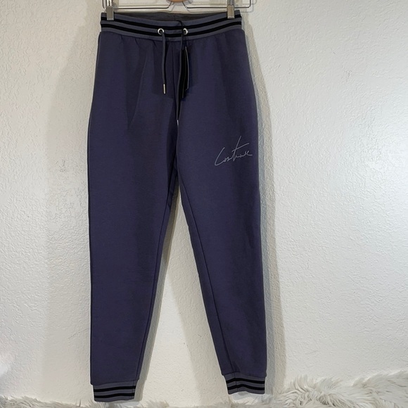 The Couture Club Signature Contrast Rib Joggers S - Picture 2 of 9
